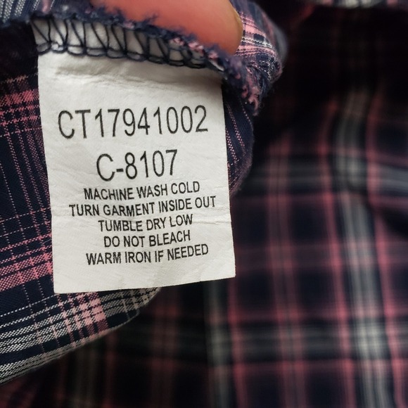 Cruel Girl Top Womens‎ 2XL Pink Pockets Pearl Snap Long Sleeve - Picture 5 of 11